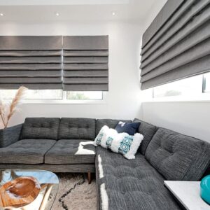 Elegant-Grey-Roman-Shades-UAE
