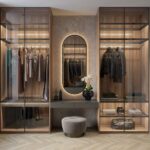 Luxura Glass Wardrobe-with-Integrated-Vanity-UAE