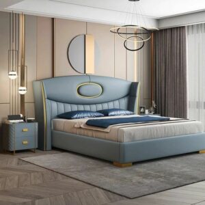 azure-dream-sky-blue-upholstered-bed-in-UAE
